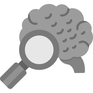 Beyin büyütme cam simgesi