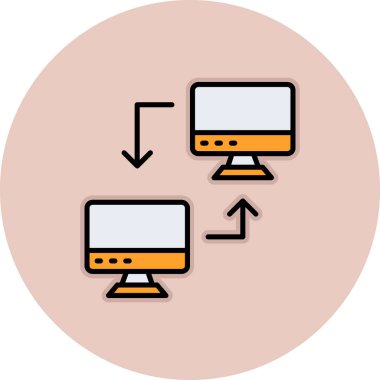 ağ paylaşım simgesi çizimi