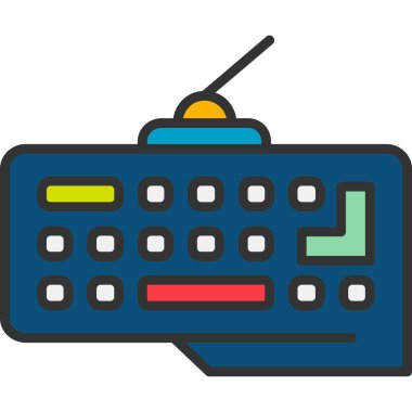 bilgisayar klavyesi simgesi, vektör illüstrasyon tasarımı