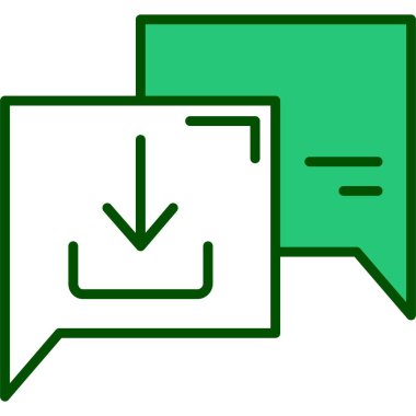 Konuş. Web simgesi basit illüstrasyon