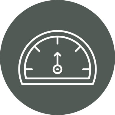 Hız göstergesi. Web simgesi basit illüstrasyon