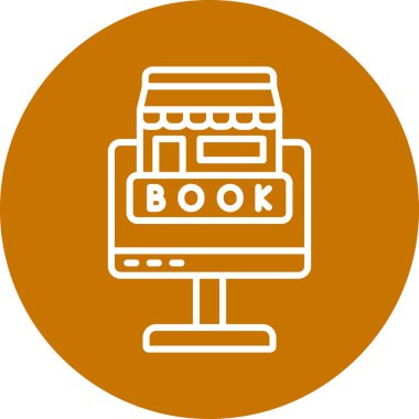 Kitap. Web simgesi basit illüstrasyon