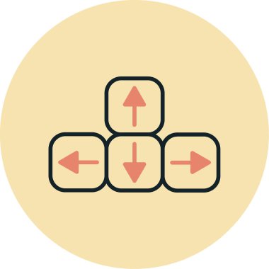 ok simgesi vektör illüstrasyonu