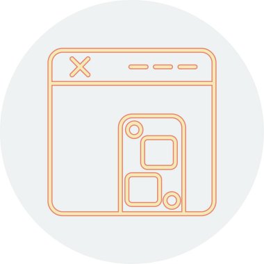 Modern fırının vektör illüstrasyonu simgeden yoksun