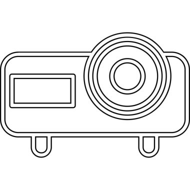 Film kamerası simgesi, özet biçimi