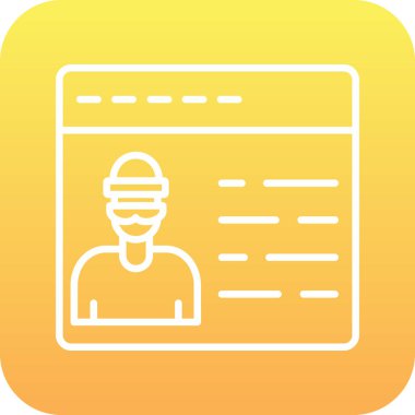 Modern simgenin vektör illüstrasyonu