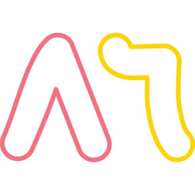 Modern b 'nin vektör çizimi kemik simgesinden yoksun