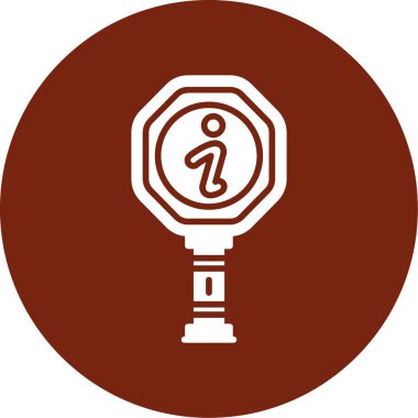 Benzersiz ışık vektör çizgisi simgesi