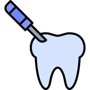 dişçi diş simgesi ana hatlarıyla