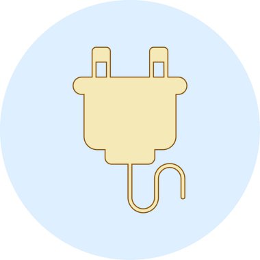 Fiş. Web simgesi basit illüstrasyon