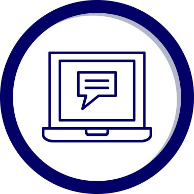 Bilgisayar. Web simgesi basit illüstrasyon