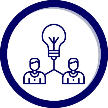 Modern simgedeki insanların vektör illüstrasyonu