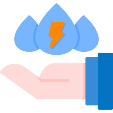 Damlaya damlaya damlaya sarılmış bir elin vektör çizimi