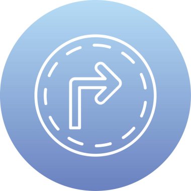 yol simgesi vektör illüstrasyonu