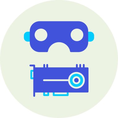 Vr. Web simgesi basit illüstrasyon