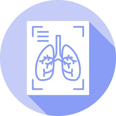 Ciğerler. Web simgesi basit illüstrasyon