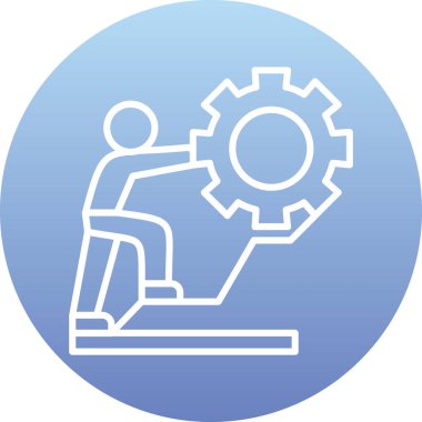 Bir insan simgesinin vektör illüstrasyonu