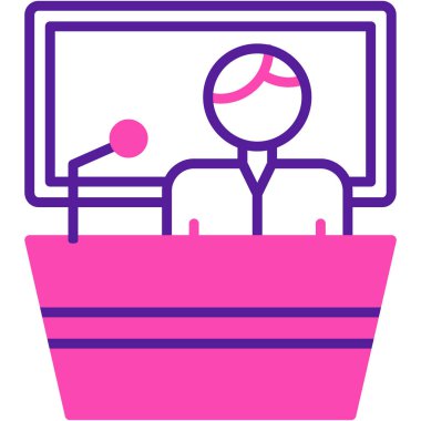 Sinema tiyatrosu simgesi - ana hatlarıyla