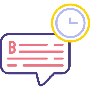 Konuş. Web simgesi basit illüstrasyon