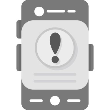 Uyarı ileti simgesi düz biçimli