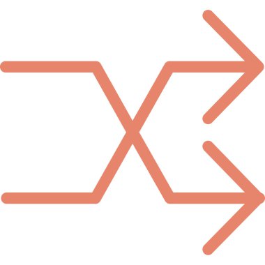 Oklar web simgesi, basit vektör illüstrasyonu