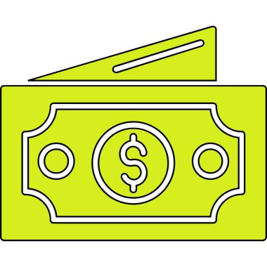 Web ve mobil uygulaması tasarımı, para logo kavramı için beyaz arka plan üzerinde izole para simge vektör