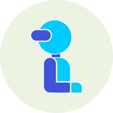 Adamım. Web simgesi basit illüstrasyon