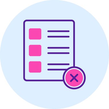 Kontrol listesi. Web simgesi basit tasarım