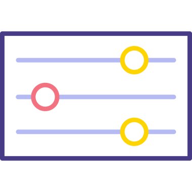 Pano. Web simgesi basit illüstrasyon