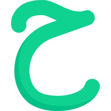 c harfinin vektör illüstrasyonu