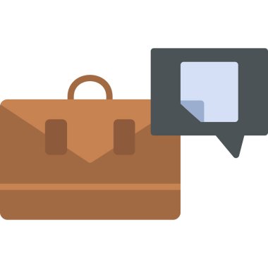 Sohbet vektörü düz illüstrasyon simgesi