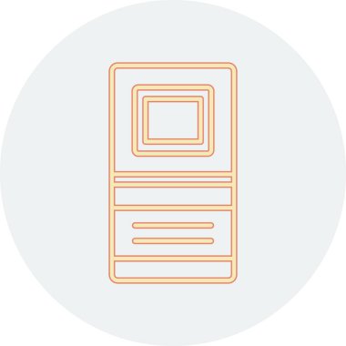 buzdolabı simgesi vektör illüstrasyonu