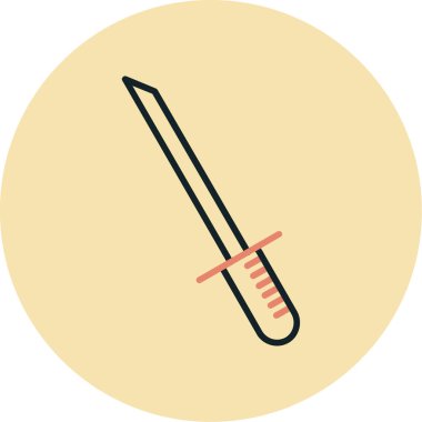 bıçak simgesi vektör illüstrasyonu