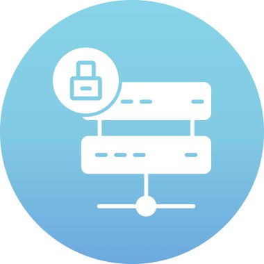 Veri depolamanın vektör simgesi