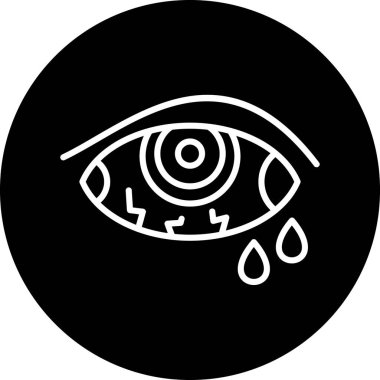 Göz simgesinin vektör illüstrasyonu