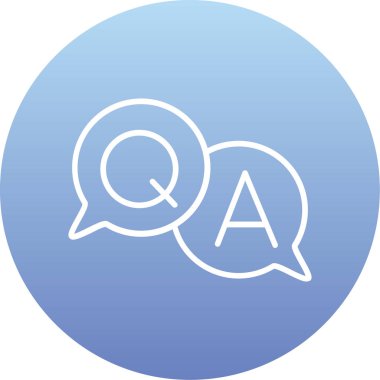 Cevap ver. Web simgesi basit illüstrasyon