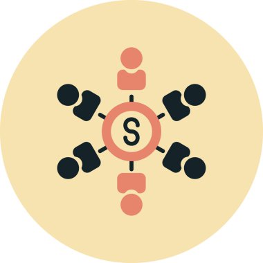 İş. Web simgesi basit illüstrasyon