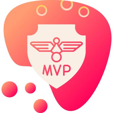 Kalp şeklinde bir konuşma balonu olan kırmızı bir kalkan.