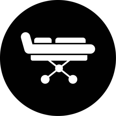 Sandalye simgesinin vektör illüstrasyonu