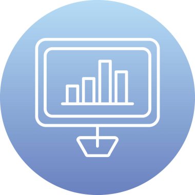 analitik simge vektör illüstrasyonu