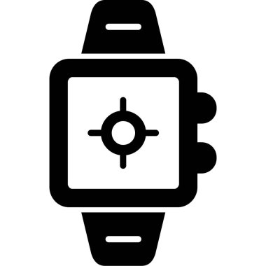 Kolayca düzenleyebilen akıllı saat vektör simgesi