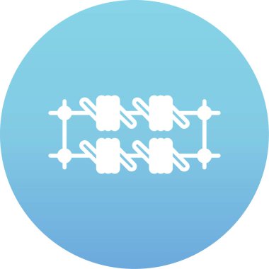 Modern b 'nin vektör illüstrasyonu eksik simgesi