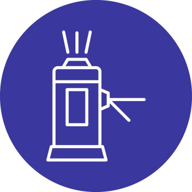 Bir gaz simgesinin vektör illüstrasyonu