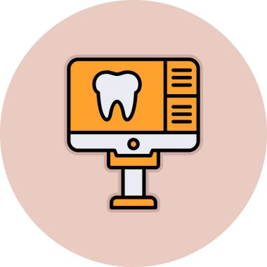 Modern b 'nin vektör illüstrasyonu diş ikonundan yoksun