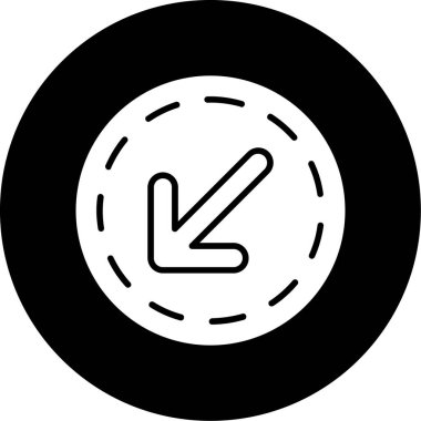 Tek bir simgenin vektör illüstrasyonu