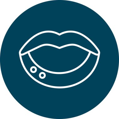 Benzersiz ruj vektör simgesi