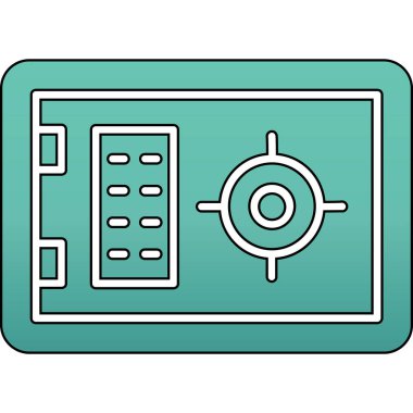 Bir tablet simgesinin vektör illüstrasyonu