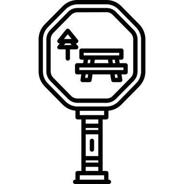 Yol simgesi vektör illüstrasyonu