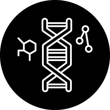 DNA. Web simgesi basit tasarım