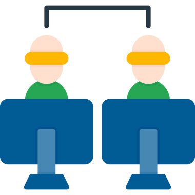 Güvenlik maskesi takan insanların vektör çizimi.